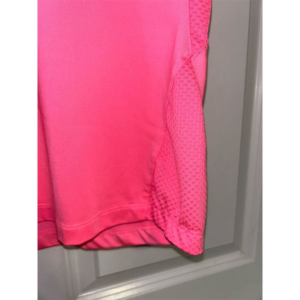 Tail Women's Sleeveless Golf Polo Shirt M Pink 1/4 Zip Summer Casual - Picture 5 of 6